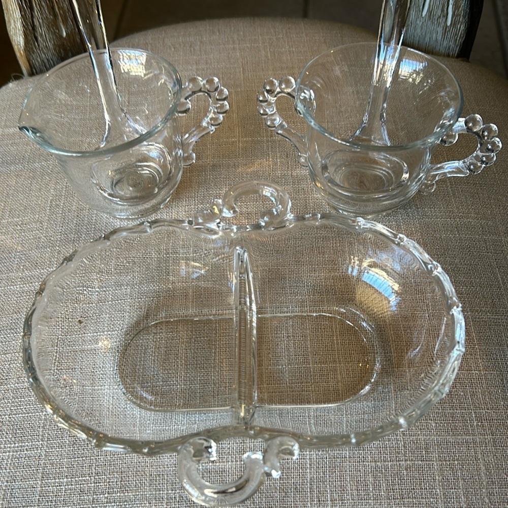 Imperial Vintage Glass Dinning Set